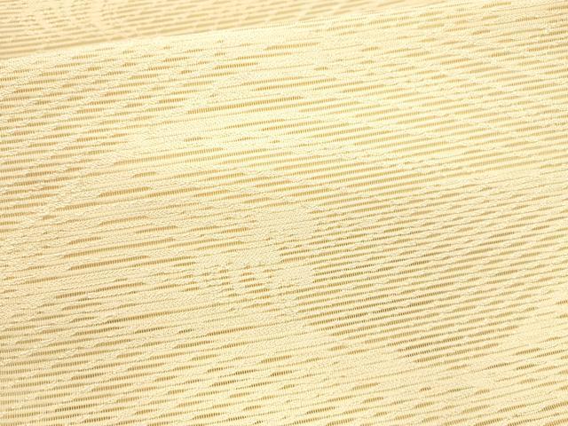 平和屋着物＊夏物 八寸名古屋帯 立波文 薄卵色 正絹 逸品 DAAX8881cm