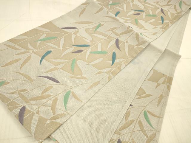 平和屋着物＊夏物 六通柄 京袋帯 流水草葉文 DAAX8889cm