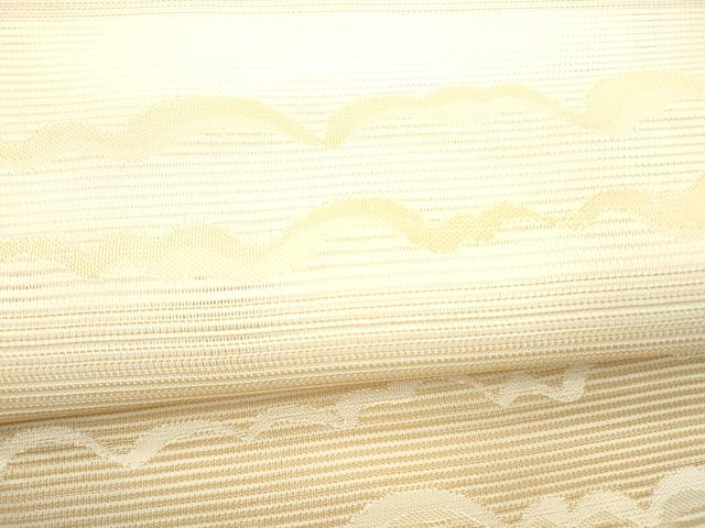 平和屋着物＊夏物　六通柄　京袋帯　横段文　DAAX8898cm