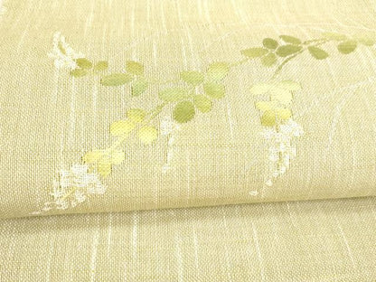 平和屋着物＊夏物 八寸名古屋帯 草葉文 DAAX8899cm
