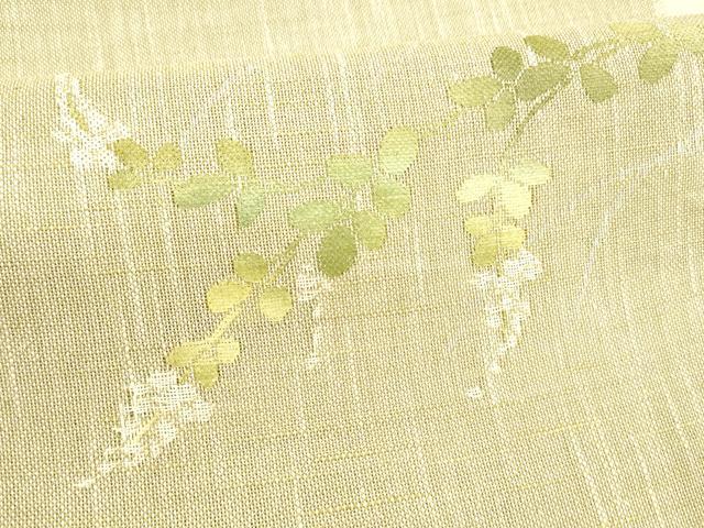 平和屋着物＊夏物 八寸名古屋帯 草葉文 DAAX8899cm