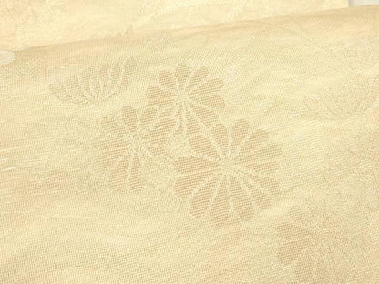 平和屋着物＊夏物 六通柄袋帯 草花文 金銀糸 正絹 逸品 DAAX8901cm