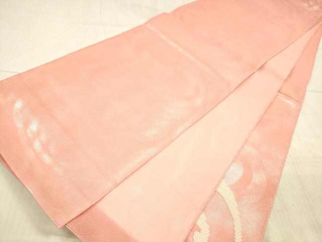 平和屋着物＊夏物 太鼓柄袋帯 流水文 銀糸 正絹 逸品 DAAX8903cm