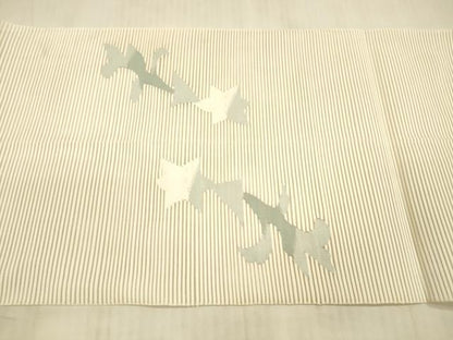 平和屋着物＊夏物 絽綴れ 八寸名古屋帯 草花文 正絹 逸品 DAAX8904cm