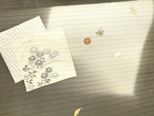 平和屋着物＊夏物 絽塩瀬 九寸名古屋帯 刺繍 草花文 金銀糸 正絹 逸品 DAAX8905cm