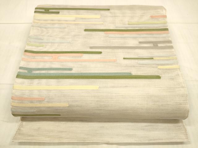 平和屋着物＊夏物　太鼓柄袋帯　霞文　正絹　逸品　DAAX8915cm 平和屋着物＊夏物 太鼓柄袋帯 霞文 正絹 逸品 DAAX8915cm