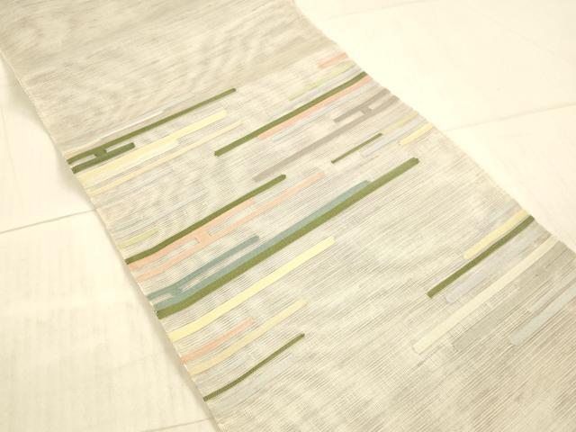 平和屋着物＊夏物 太鼓柄袋帯 霞文 正絹 逸品 DAAX8915cm