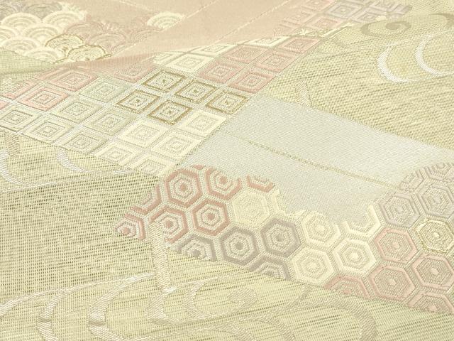 平和屋着物＊夏物 六通柄袋帯 薫風 流水吉祥文 金銀糸 正絹 逸品 DAAX8916cm