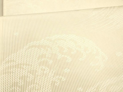 平和屋着物＊夏物 六通柄袋帯 唐織 立波文 正絹 逸品 DAAX8921cm