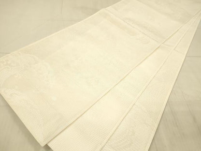 平和屋着物＊夏物 六通柄袋帯 唐織 立波文 正絹 逸品 DAAX8921cm