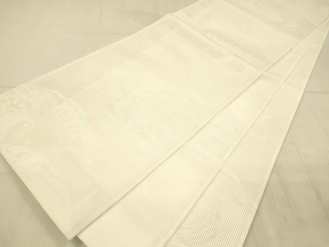 平和屋着物＊夏物 六通柄袋帯 唐織 立波文 正絹 逸品 DAAX8921cm
