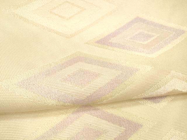 平和屋着物＊夏物 太鼓柄袋帯 菱文 金銀糸 正絹 逸品 DAAX8922cm