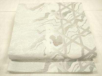 平和屋着物＊夏物 六通柄 京袋帯 流水文 金糸 DAAX8923cm