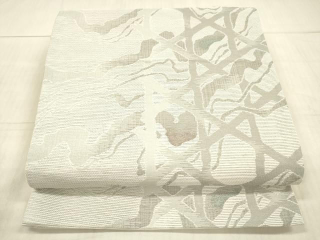 平和屋着物＊夏物 六通柄 京袋帯 流水文 金糸 DAAX8923cm