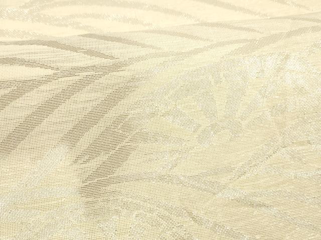 平和屋着物＊夏物　六通柄袋帯　流水片輪車文　銀糸　正絹　逸品　DAAX8924cm