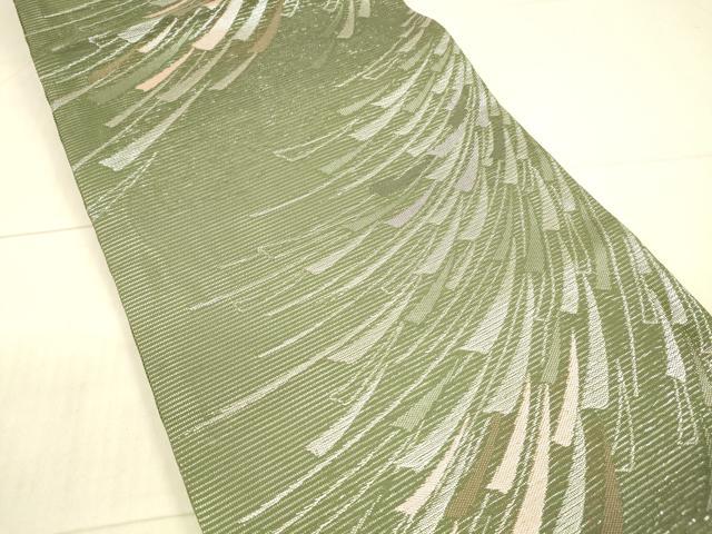 平和屋着物＊夏物 六通柄 京袋帯 抽象文様 銀糸 DAAX8925cm