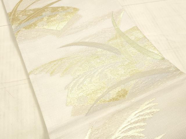 平和屋着物＊夏物 六通柄袋帯 京ころも 地紙草花文 金糸 DAAX8926cm