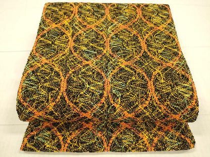 平和屋着物＊夏物 八寸名古屋帯 抽象文様 正絹 逸品 DAAX8932cm