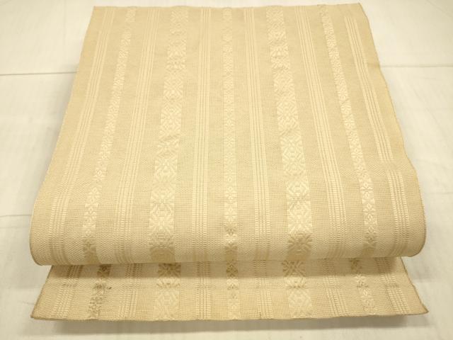 平和屋着物＊夏物 博多織 八寸名古屋帯 献上 丁子色 DAAX8942cm