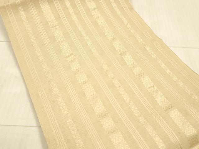 平和屋着物＊夏物 博多織 八寸名古屋帯 献上 丁子色 DAAX8942cm