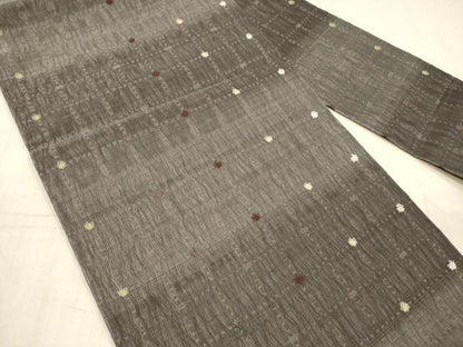 平和屋着物＊夏物 九寸名古屋帯 格子 正絹 逸品 DAAX8952cm