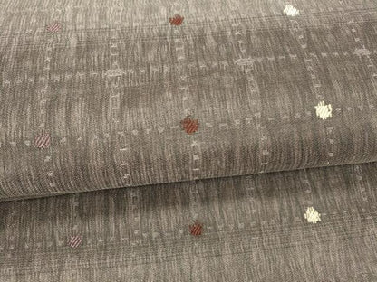 平和屋着物＊夏物 九寸名古屋帯 格子 正絹 逸品 DAAX8952cm