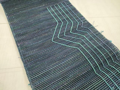 平和屋着物＊夏物 八寸名古屋帯 抽象文様 正絹 逸品 DAAX8969cm