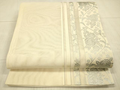 平和屋着物＊夏物 全通柄 京袋帯 唐織 草花間道 DAAX8974cm
