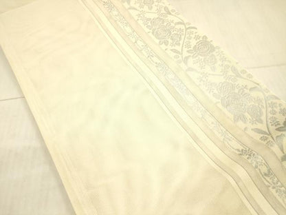 平和屋着物＊夏物 全通柄 京袋帯 唐織 草花間道 DAAX8974cm