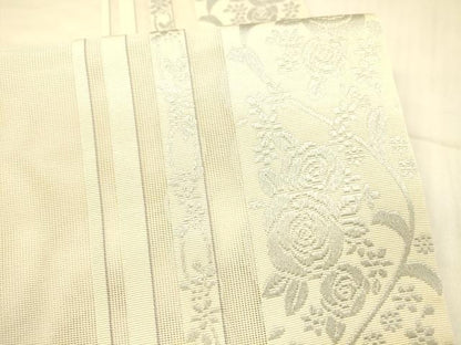 平和屋着物＊夏物 全通柄 京袋帯 唐織 草花間道 DAAX8974cm