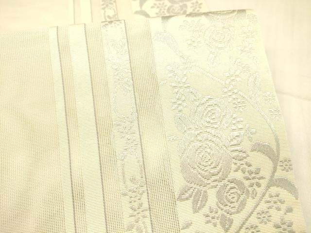 平和屋着物＊夏物 全通柄 京袋帯 唐織 草花間道 DAAX8974cm