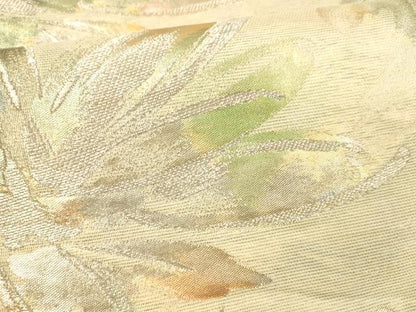 平和屋着物＊夏物 六通柄袋帯 舞花文 金銀糸 正絹 逸品 DAAX8978cm