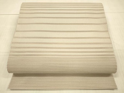 平和屋着物＊夏物 絽綴れ 八寸名古屋帯 横段文 洗柿色 正絹 逸品 DAAX8994cm