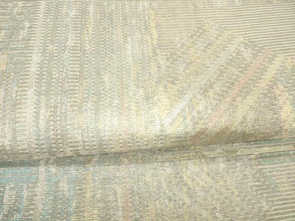 平和屋着物＊夏物　六通柄袋帯　抽象文様　金銀糸　正絹　逸品　DAAX8997cm