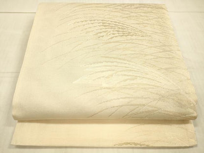 平和屋着物＊夏物 六通柄袋帯 草葉文 金銀糸 正絹 逸品 DAAX8999cm