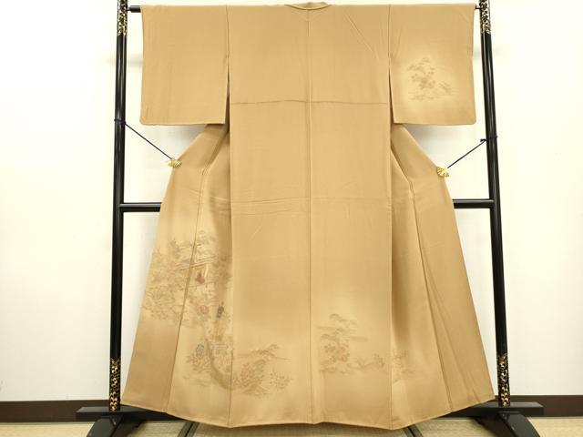 平和屋着物▽中国三大刺繍 スワトウ刺繍 汕頭刺繍 訪問着 平安風景