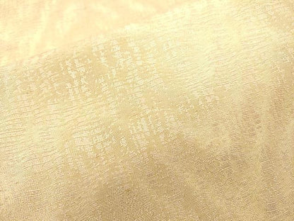 平和屋着物▼全通柄袋帯　霞文　金糸　正絹　逸品　DAAX9810fe
