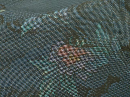 平和屋着物●本場大島紬 9マルキ 流水花文 正絹 逸品 DAAX9879fe