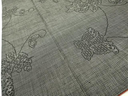 平和屋着物●本場大島紬 ７マルキ 蔦の葉唐草文 正絹 逸品 DAAX9889fe