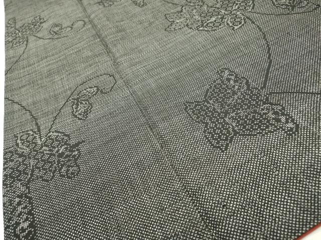 平和屋着物●本場大島紬 ７マルキ 蔦の葉唐草文 正絹 逸品 DAAX9889fe