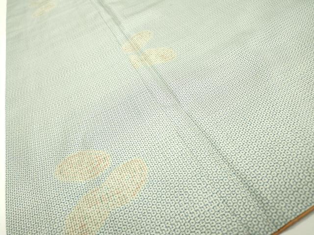 平和屋着物●本場大島紬 100亀甲 総詰め 幾何学文様 正絹 逸品 DAAX9891fe
