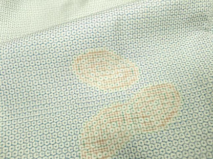平和屋着物●本場大島紬 100亀甲 総詰め 幾何学文様 正絹 逸品 DAAX9891fe