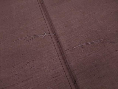 平和屋着物●色留訪問着 紬地 刺繍 吹き寄せ文 正絹 逸品 DAAX9902fe