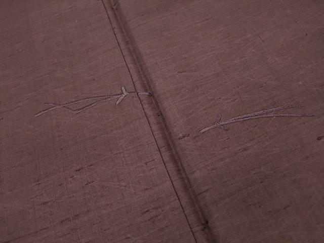 平和屋着物●色留訪問着 紬地 刺繍 吹き寄せ文 正絹 逸品 DAAX9902fe