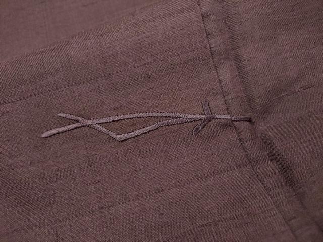 平和屋着物●色留訪問着 紬地 刺繍 吹き寄せ文 正絹 逸品 DAAX9902fe