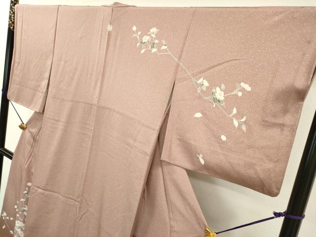 平和屋着物○訪問着 友禅 作家物 枝花文 暈し染 ます