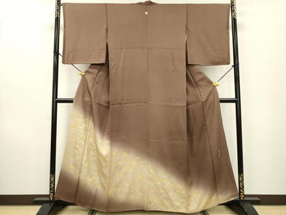 平和屋着物●豪華色留袖 作家物 花唐草文 暈し染 金彩 正絹 逸品 DAAX9926fe