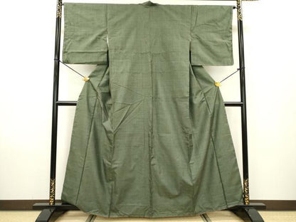 平和屋着物●本場大島紬　80亀甲　総詰め　正絹　逸品　DAAX9949fe