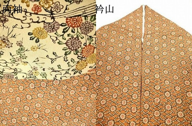 平和屋着物●訪問着 型染 枝花 正絹 逸品 DAAX9950fe