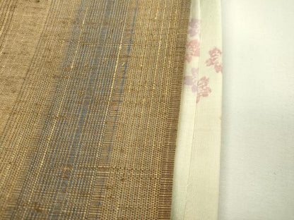 平和屋着物●上質な紬 間道 正絹 逸品 DAAX9951fe